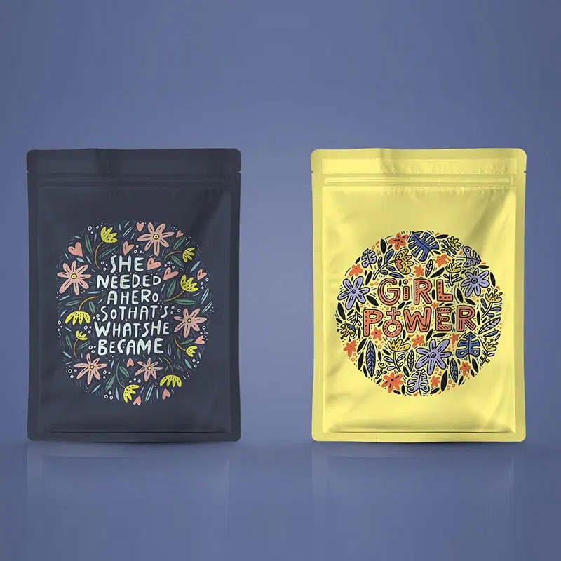 Pouch Bag Packaging Mockup Css Author - Premium Mountain Illustration Gallery - Full HD