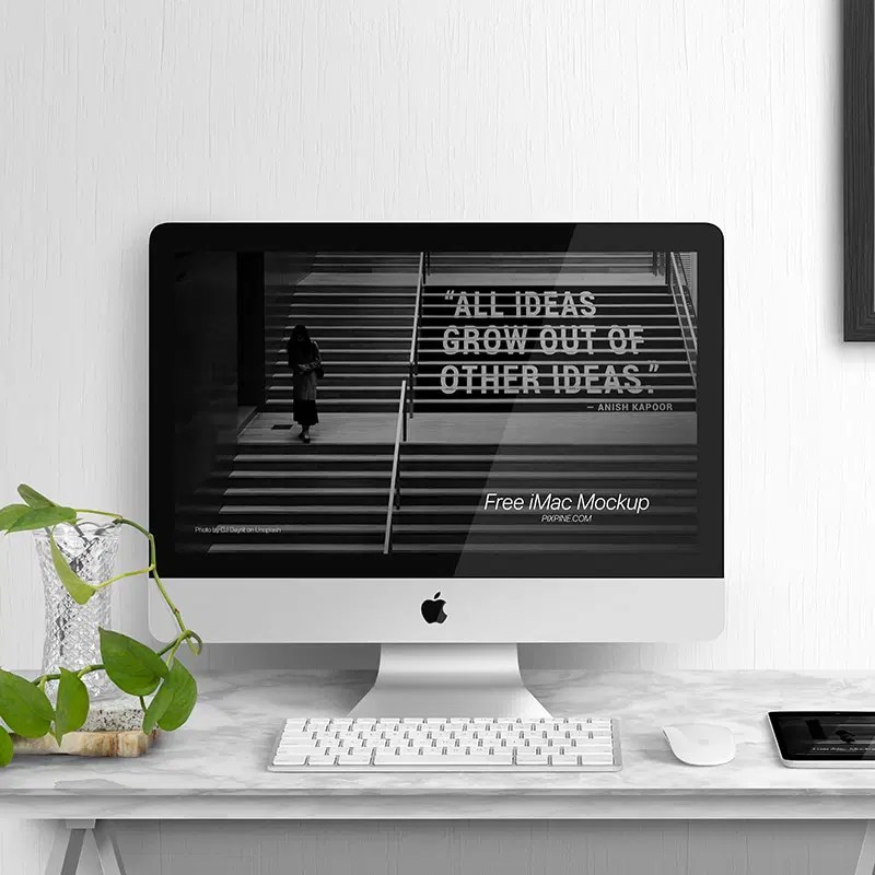 The free psd mockup file consists of smart objects. 100 Best Free Imac Mockup Templates Css Author