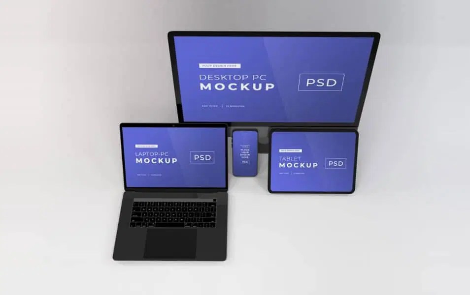 Responsive Devices Mockup Kit - Best Light Photos in Mobile