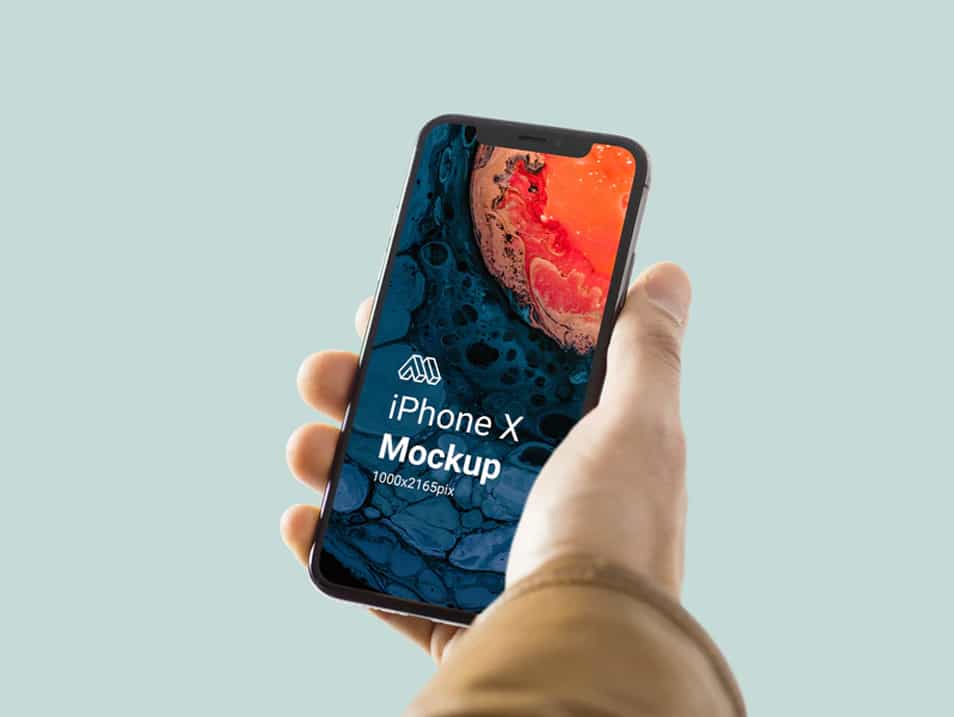 Vector Iphone X In Hand Mockup Css Author - Best Abstract Wallpapers in 4K