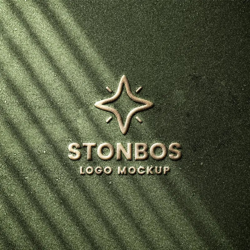 Stone Emboss Logo Mockup » CSS Author