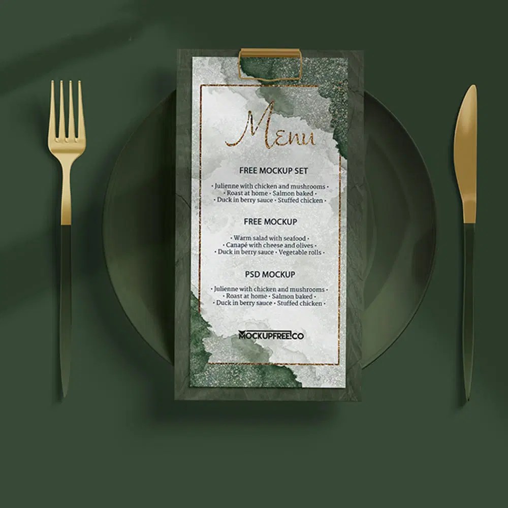 The psd mockup is based on professional photos. Restaurant Menu Free Psd Mockups Css Author