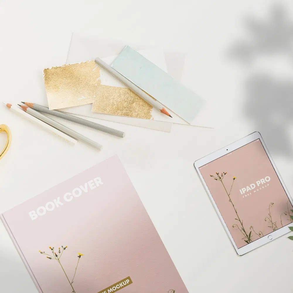 Ipad And Book Mockup Template Set Css Author - Mobile Light Arts for Desktop