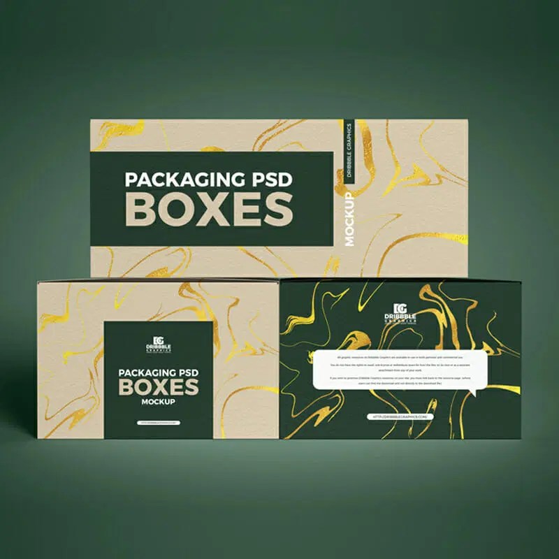 Free Packaging Psd Boxes Mockup Css Author - Creative Minimal Pattern - Retina