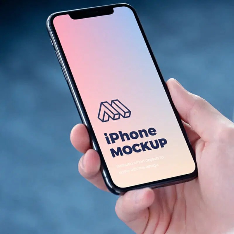 Iphone X In Hand Mockup Psd Css Author - Elegant Mobile Landscape Wallpapers | Free Download