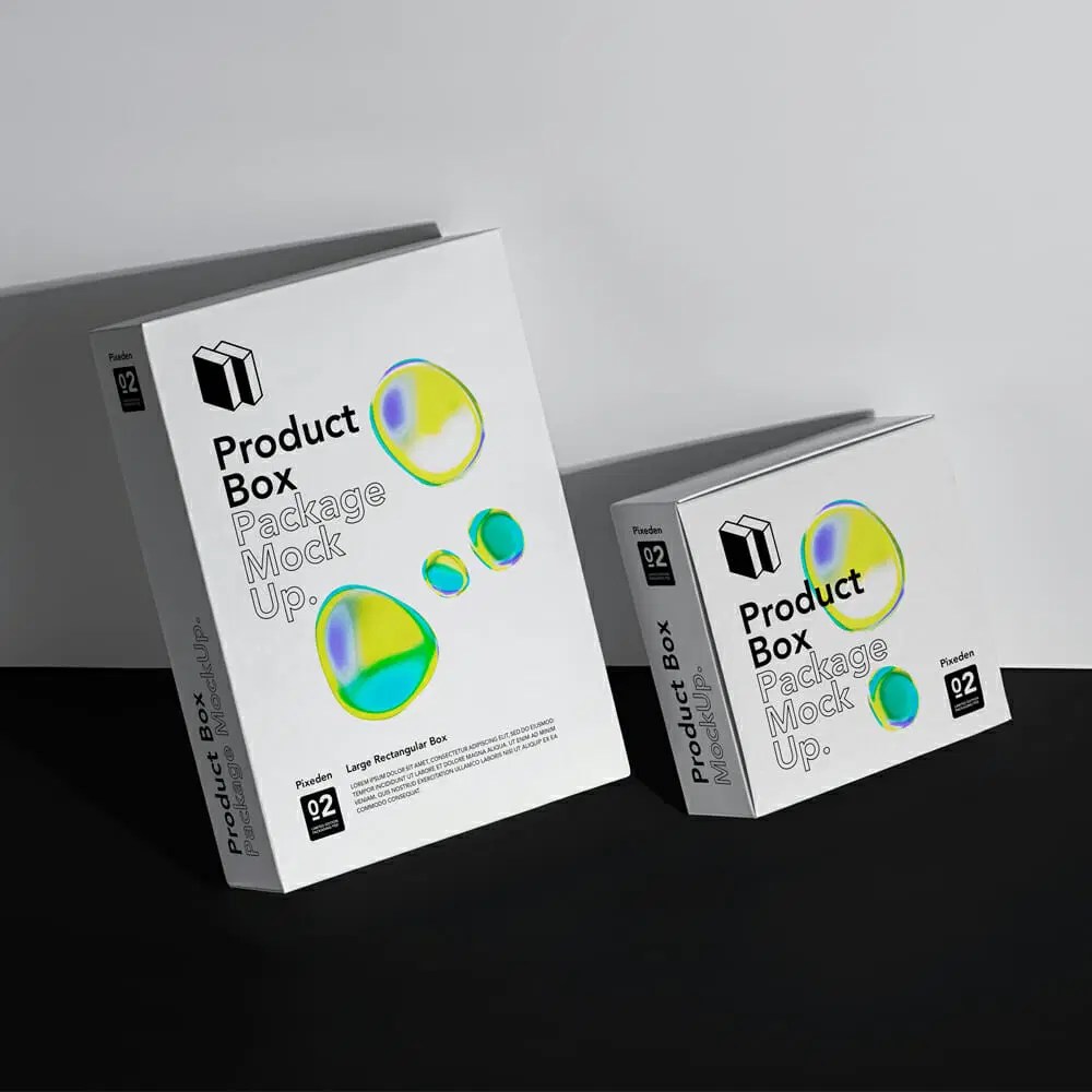 Boxes Set Psd Packaging Scene Mockup Css Author - High Resolution Colorful Patterns for Desktop