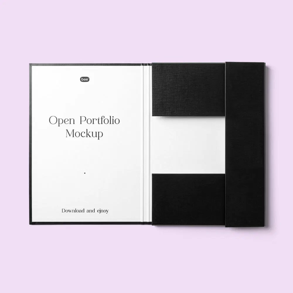 Free Open Portfolio Mockup Mockupbee - Premium Space Art Gallery - Mobile