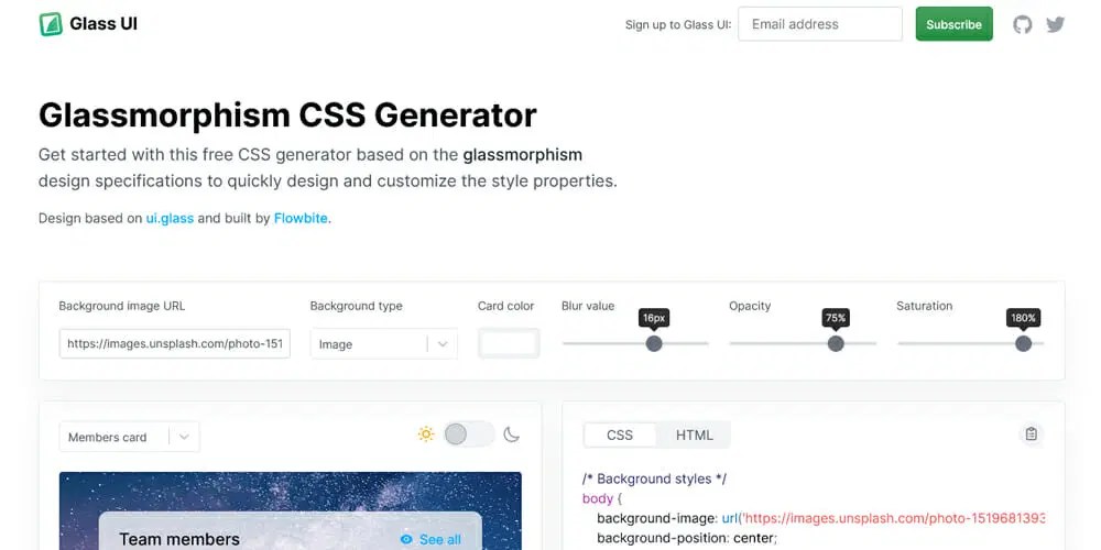 Top Css Glass Effect Generators For Web Designers Css Author