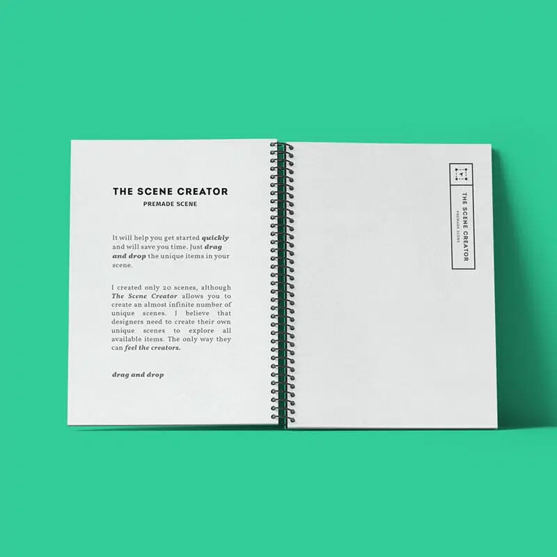 Author Notepad - Landscape Pattern Collection - Desktop Quality