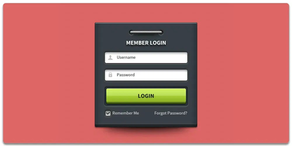Beautiful Free Web Form Psd Templates - Dark Design Collection - Ultra HD Quality
