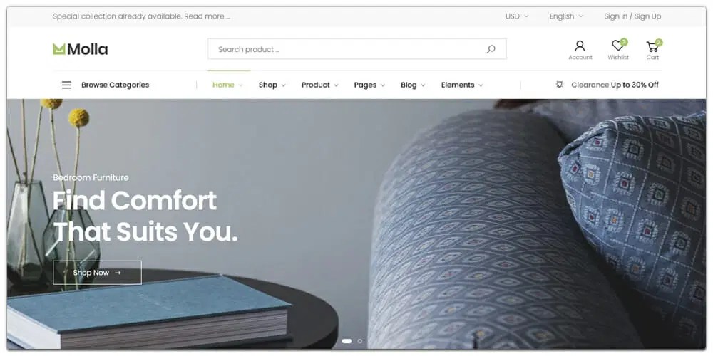 Molla Ecommerce Html5 Template Bootstrap4 - Sunset Background Collection - Full HD Quality