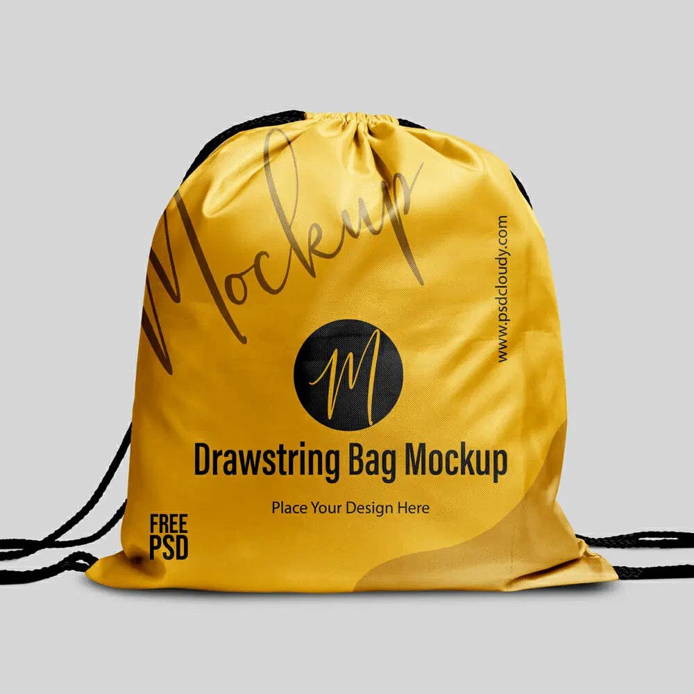 Drawstring Bag Mockup Psd Graphics - Best Vintage Arts in Mobile