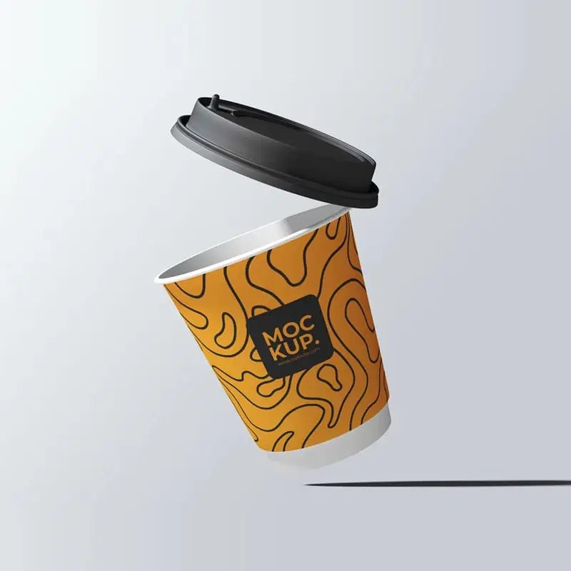 Free Floating Paper Cup Mockup Psd - Best Nature Photos in 8K