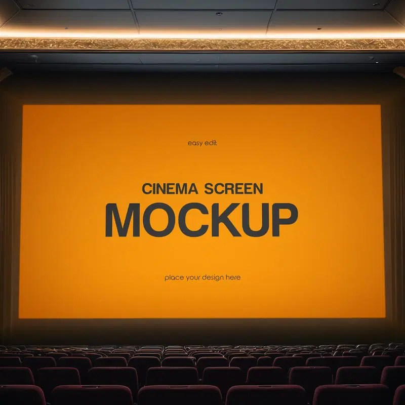 Projector Screen Mockup Psd Css Author - Elegant Full HD Light Designs | Free Download