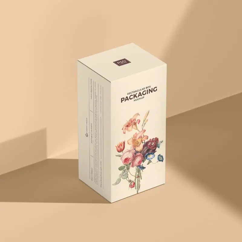 Premium Psd Casual Flat Rectangular Packaging Box Mockup - HD Sunset Patterns for Desktop