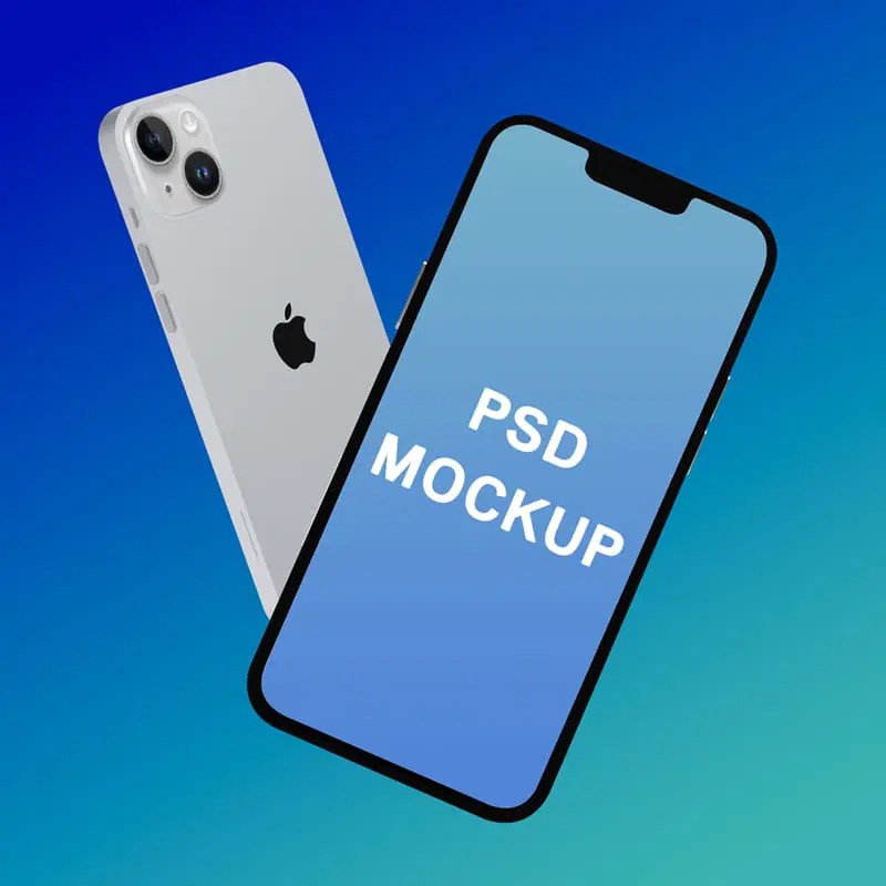 Free Floating Iphone 13 Mockup Psd Css Author - Elegant Light Pattern - 8K