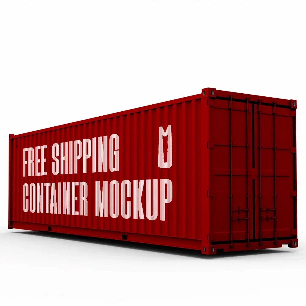 Free Container Mockup Psd - Sunset Design Collection - Full HD Quality