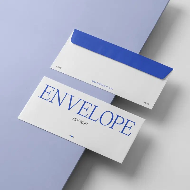 Two Size Envelope Mockups Psd - Ocean Textures - Perfect Retina Collection