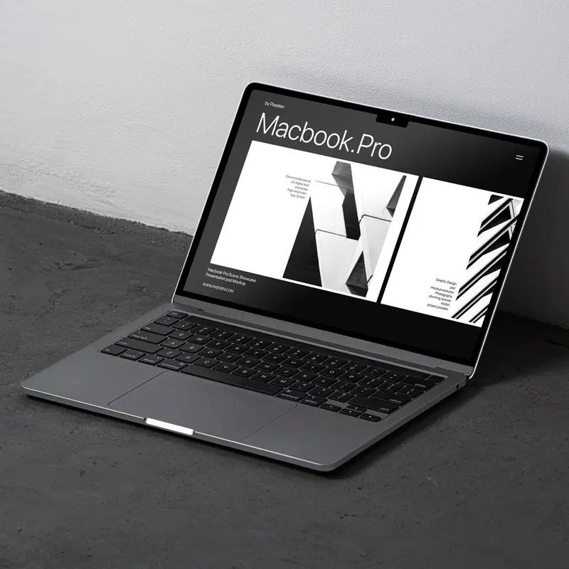 Responsive Showcase Presentation Mockup Macbook Mockup Mockup Psd - Desktop Gradient Photos for Desktop