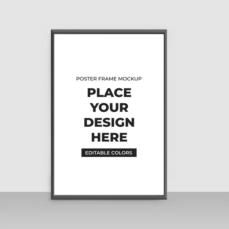 Poster Frame Mockup Template Css Author - Best Sunset Illustrations in Ultra HD