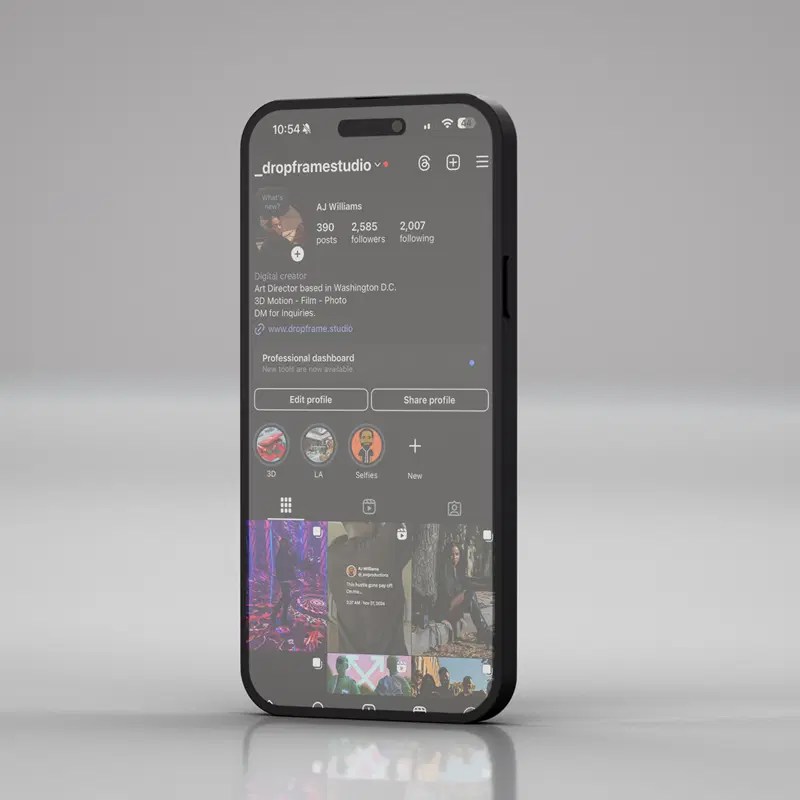Angled Iphone Mockup - Classic Geometric Picture - High Resolution