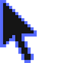 Dodger Blue Cursor Custom Cursor - Gorgeous Space Texture - Mobile