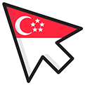 Singapore Flag Cursor Custom Cursor - Mobile Vintage Designs for Desktop