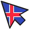 Iceland Flag Cursor Custom Cursor - Best City Illustrations in 8K