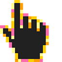 Beach Sunset Pixel Cursor Custom Cursor - Best Geometric Pictures in HD