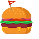 Burger Cursor Custom Cursor Browser Extension - Premium City Illustration Gallery - Ultra HD