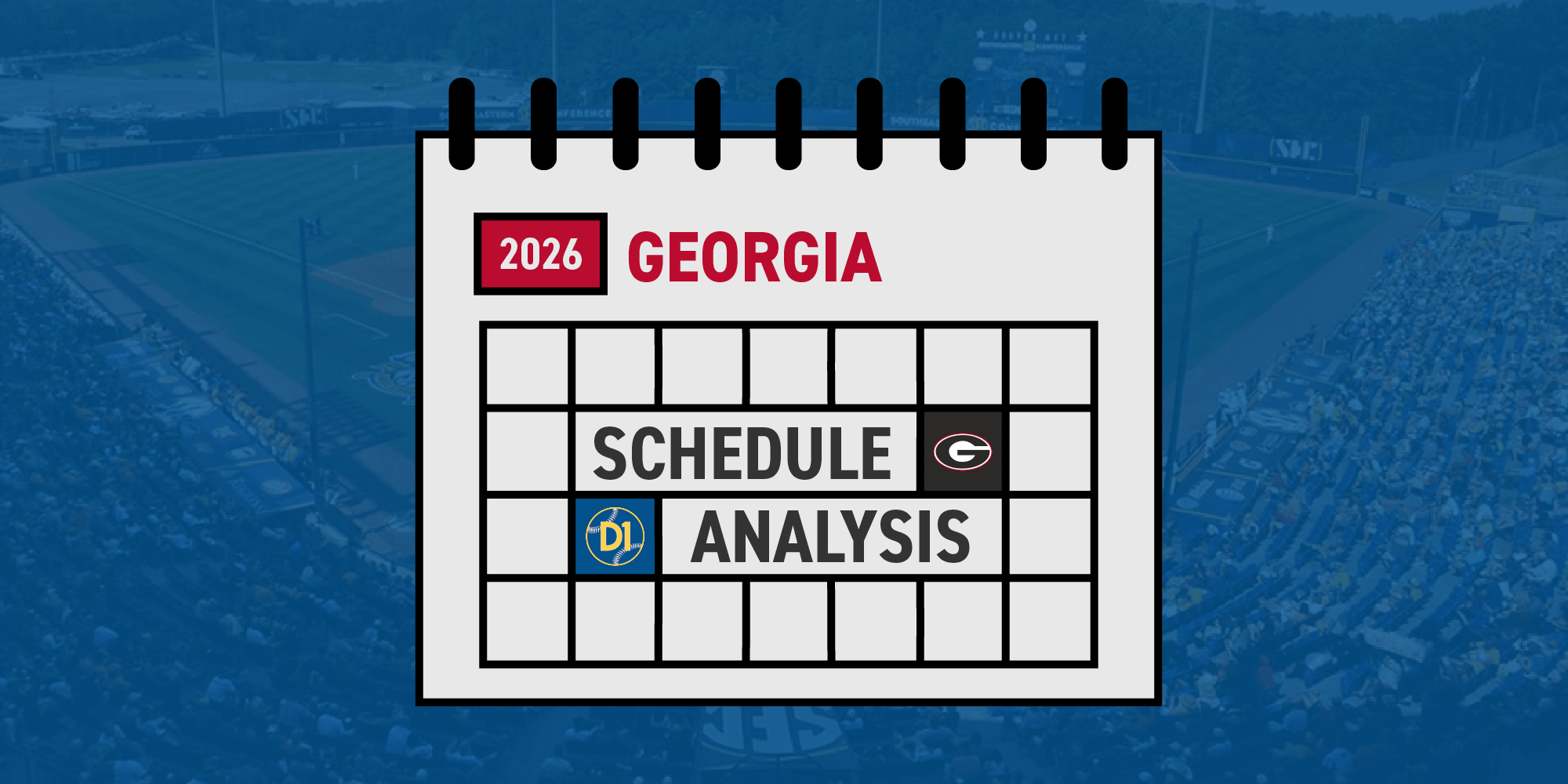 2026 SEC Schedule Analysis Georgia D1Baseball Georgia Schedule Analysis 