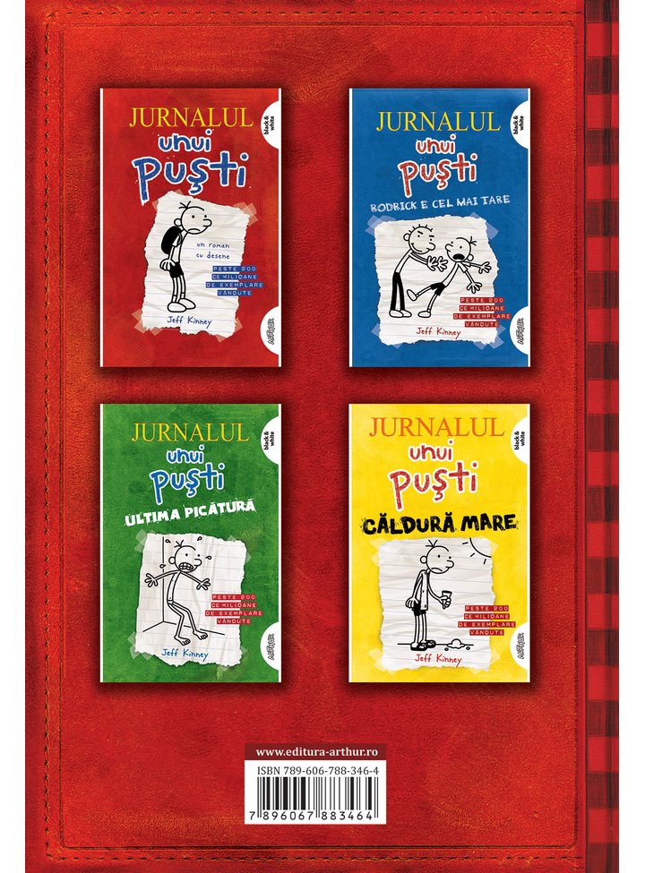 Pachet Jurnalul Unui Pusti Volumele I Iv Jeff Kinney