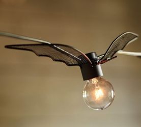 bat lights string halloween decorations barn wire outdoor lighting pottery holiday decorating spooky eclectic decor bats decoist globe bunch wings
