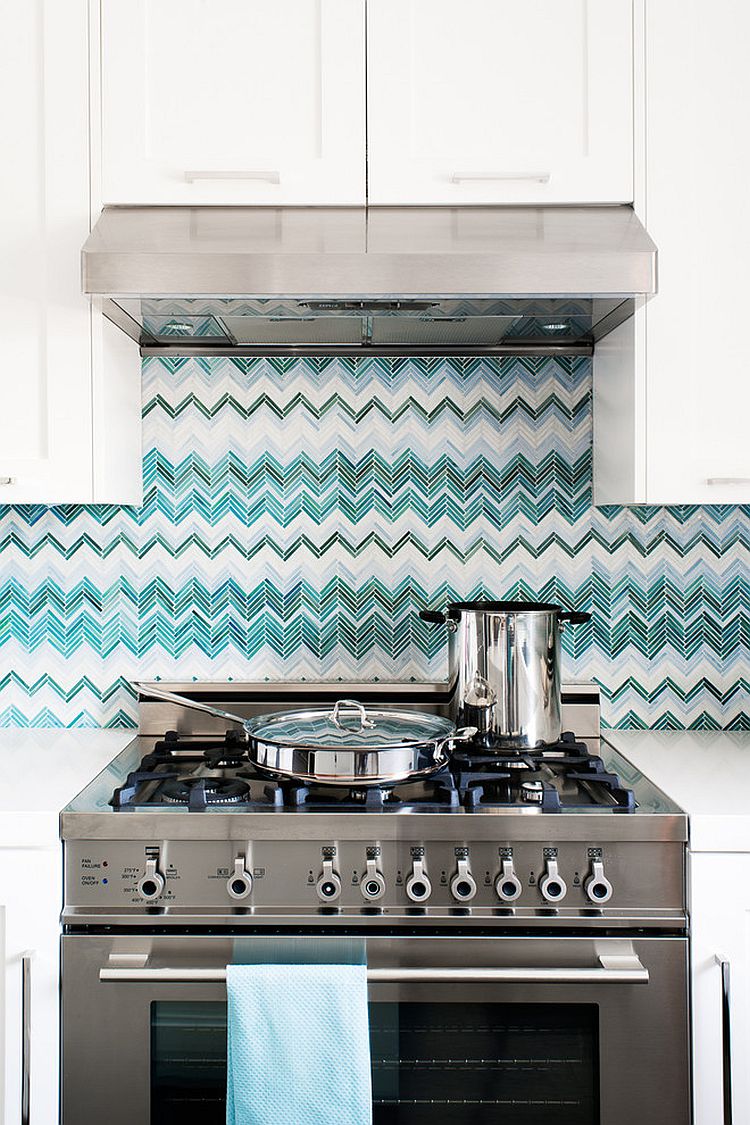 MODERN WHITE Backsplash Tile | Glass Modern Backsplash Tile