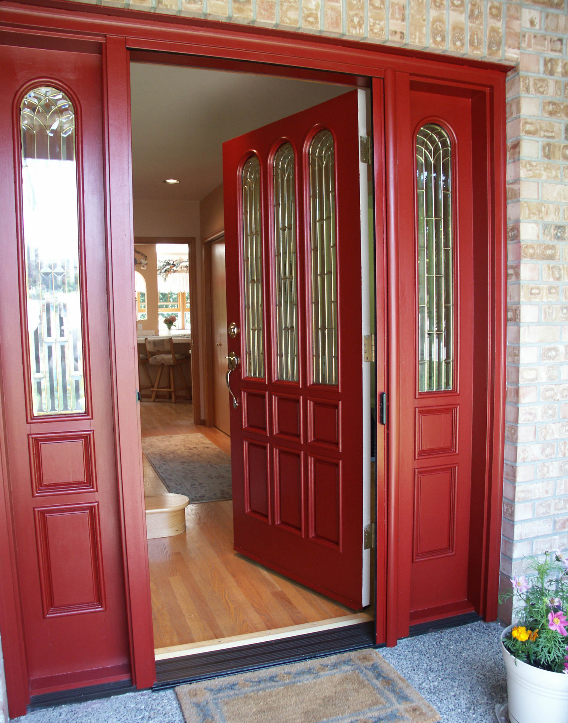 See more ideas about red brick house, exterior house colors, exterior brick. Creating A Charming Entryway With Red Front Doors