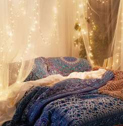 string bedroom lights boho decor lighting bohemian romantic fairy dorm ways ambiance gypsy bed decorate above decoration hippie beige cozy