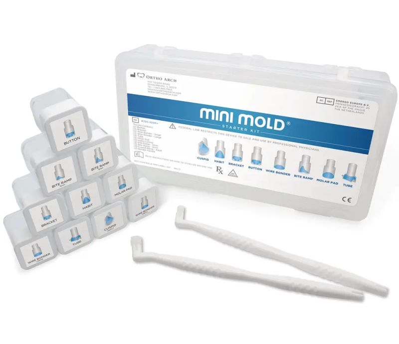 Mini Mold Button Ortho Arch - Elegant Mountain Design - 8K