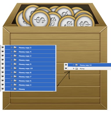 Create A 3d Open Or Filled Wooden Box In Photoshop Designbump