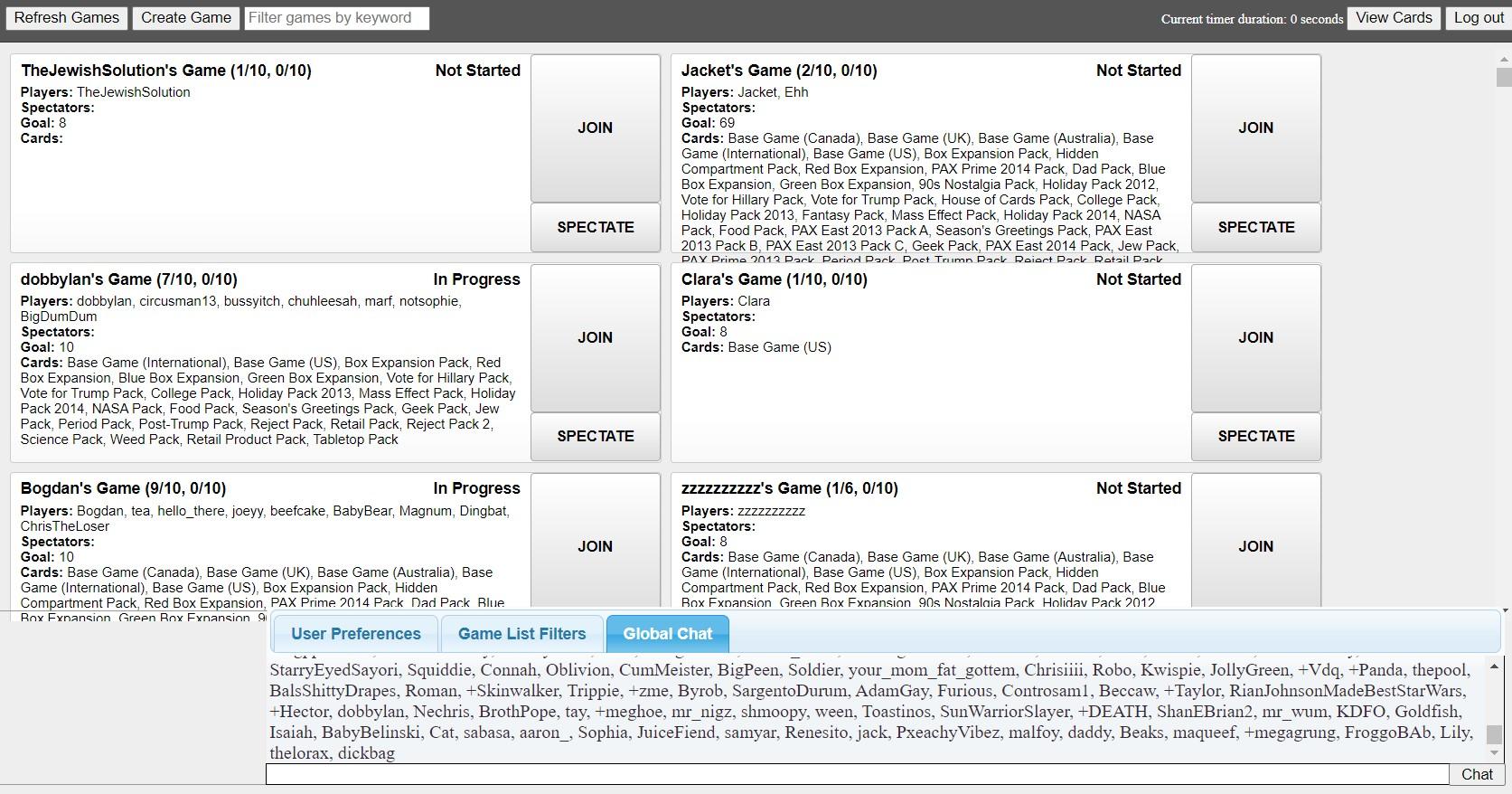 I will figure out a way to make this not show up. 6 Sites To Play Cards Against Humanity Online With Friends