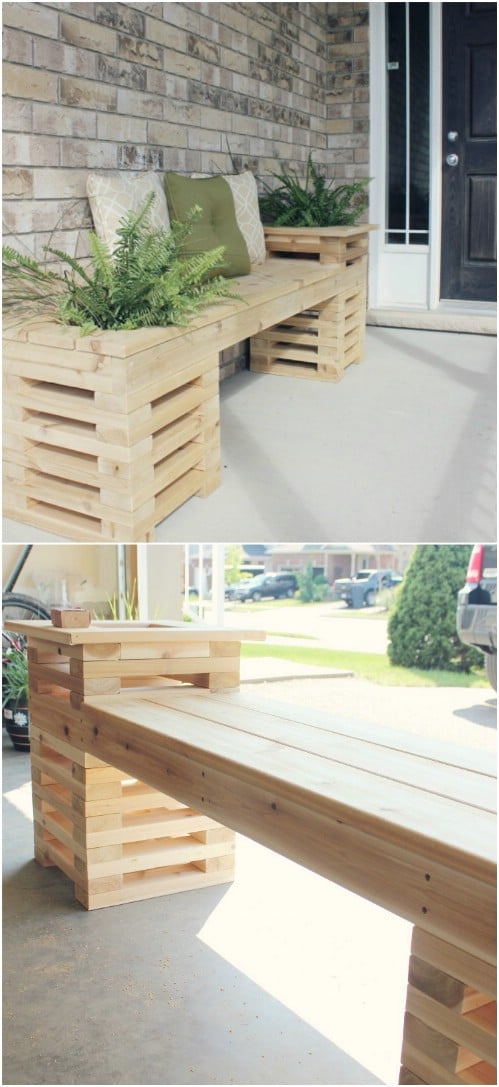 18 Decorative Diy Garden Benches That Add Warmth And Comfort To Your Outdoors Diy Crafts