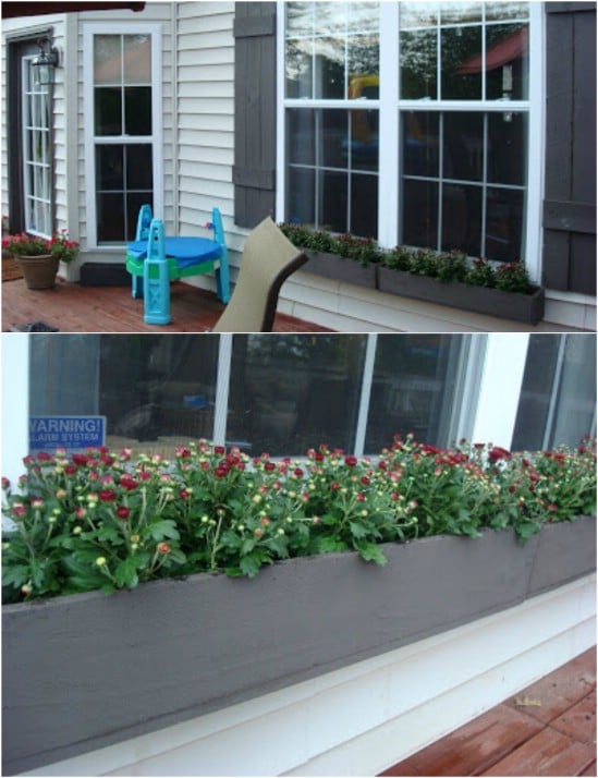 20 Gorgeous Diy Window Flower Box Planters To Beautify Your Home Diy Crafts
