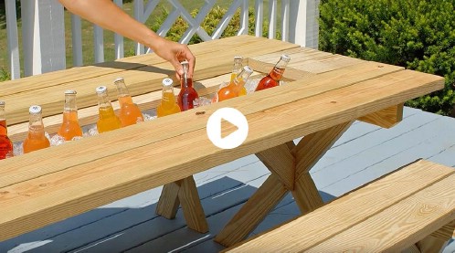 18 Rustic Diy Picnic Tables For An Entertaining Summer Free Plans Diy Crafts