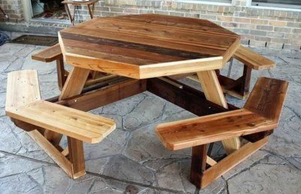 15 Fantastic Picnic Table Plans For Backyard