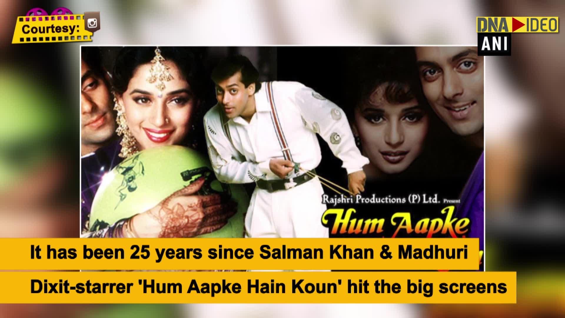 Ottieni immagini Madhuri Dixit Gets Nostalgic As Hum Aapke Hain Koun Clocks 25 Years ultima da parte di