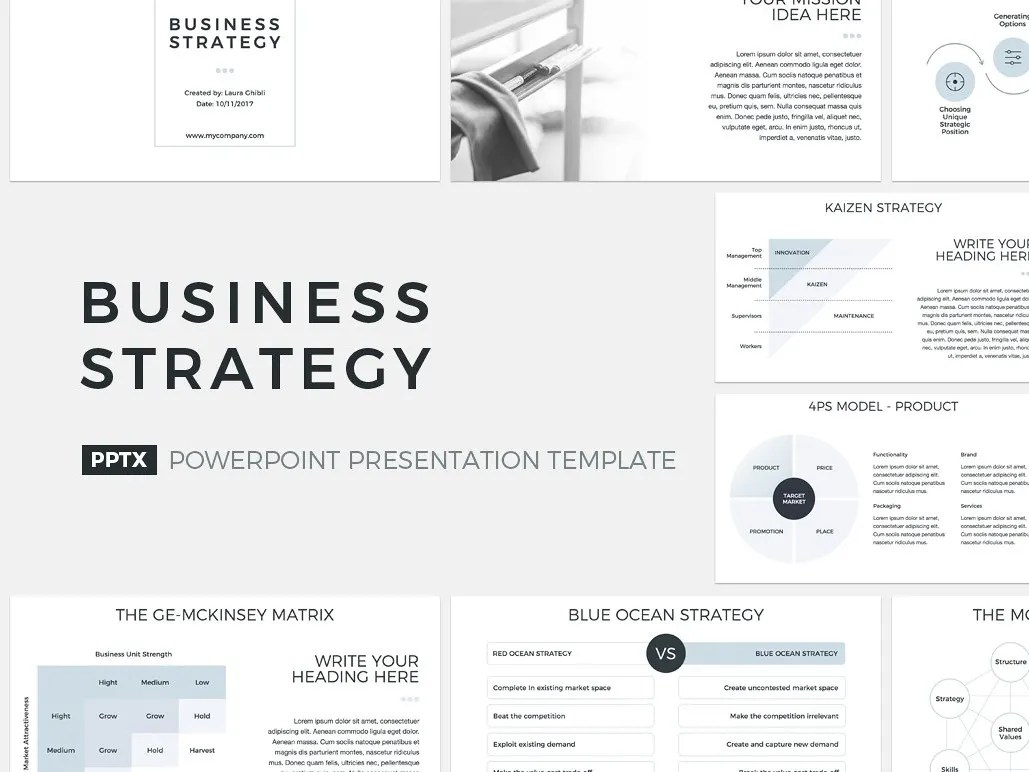 Business Strategy Presentation Template By Jetz Templates On Dribbble