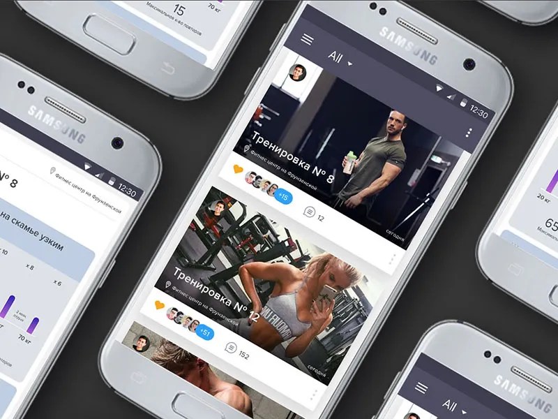 Workout log app by andreas on dribbble