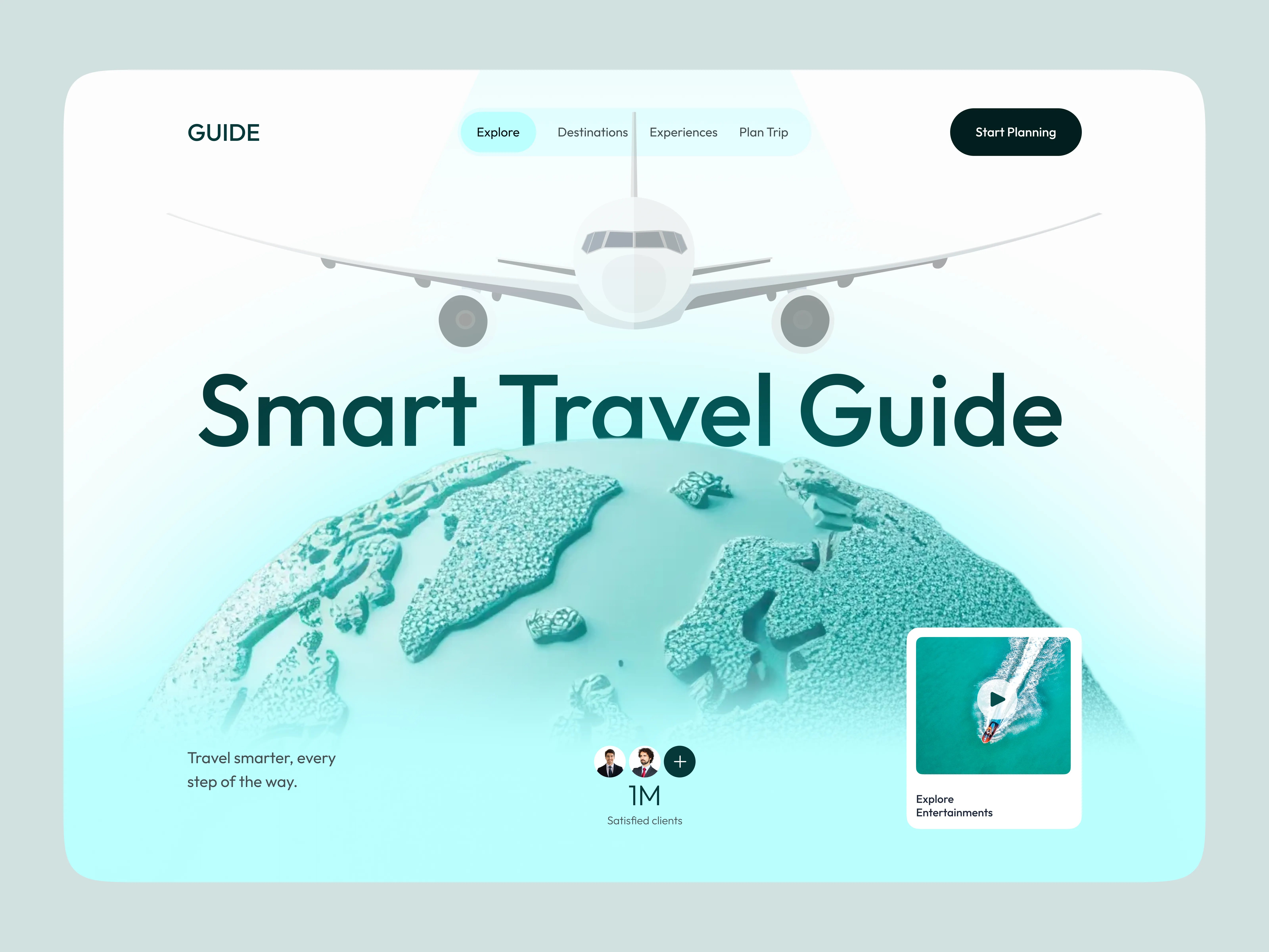 Smart Travel Guide Website Interactive Trip Planning Destina By UIX 
