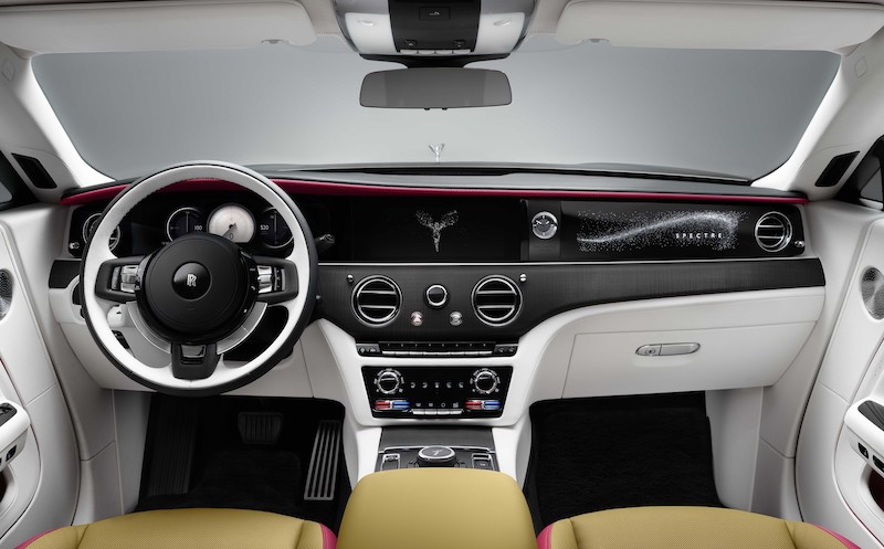 Rolls-Royce's Spectre, its first all-electric vehicle.