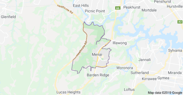 Menai BC Property Agents Map.