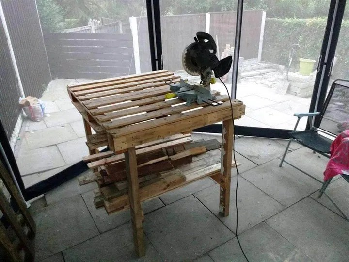 Diy Pallet Workbench Easy Pallet Ideas